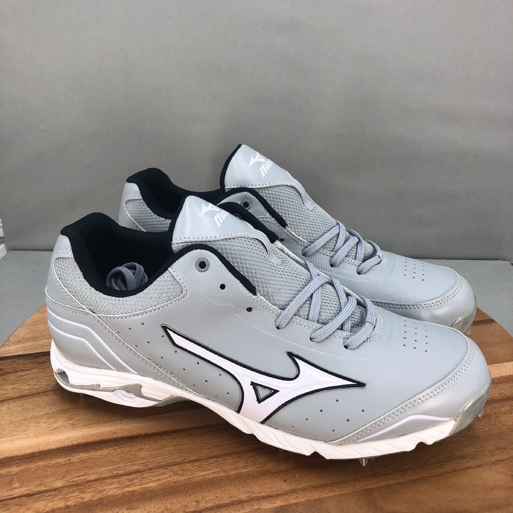 Mizuno 9 Spike‎ Advanced Classic 7 Metal Baseball Cleats Mens 13 Gray White